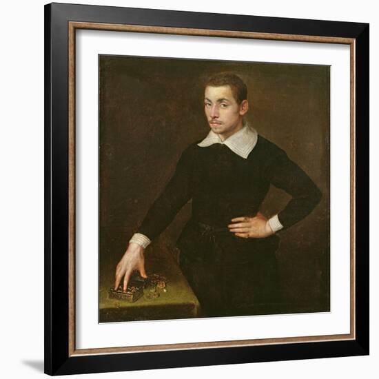 Portrait of a Young Florentine Goldsmith-Agnolo Bronzino-Framed Giclee Print