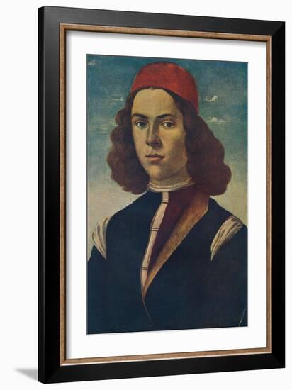 Portrait of a Young Florentine Nobleman, c15th century, (1907)-Sandro Botticelli-Framed Giclee Print