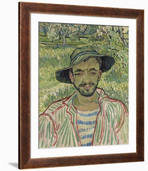 Portrait of a Young Gardener, 1889-Vincent Van Gogh-Framed Premium Giclee Print