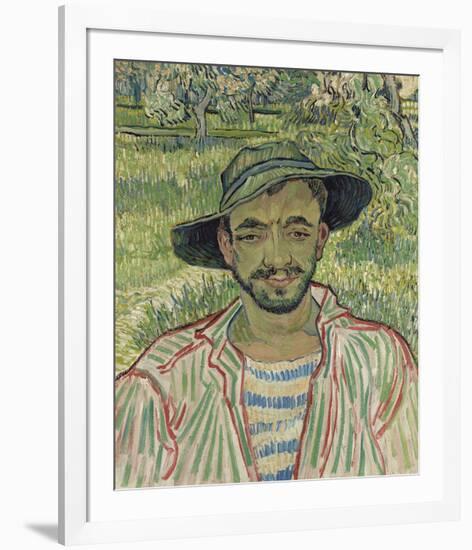 Portrait of a Young Gardener, 1889-Vincent Van Gogh-Framed Premium Giclee Print