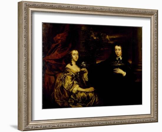 Portrait of a Young Gentleman and His Wife, C.1655-58-Sir Peter Lely-Framed Giclee Print