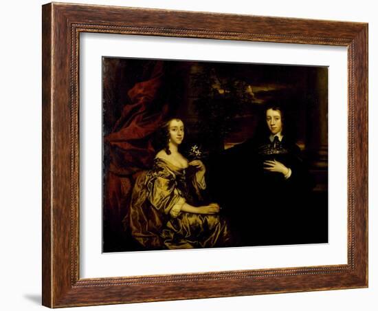 Portrait of a Young Gentleman and His Wife, C.1655-58-Sir Peter Lely-Framed Giclee Print