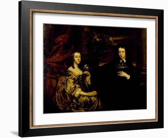 Portrait of a Young Gentleman and His Wife, C.1655-58-Sir Peter Lely-Framed Giclee Print