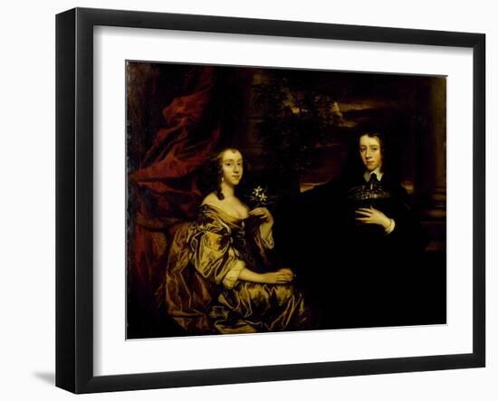 Portrait of a Young Gentleman and His Wife, C.1655-58-Sir Peter Lely-Framed Giclee Print