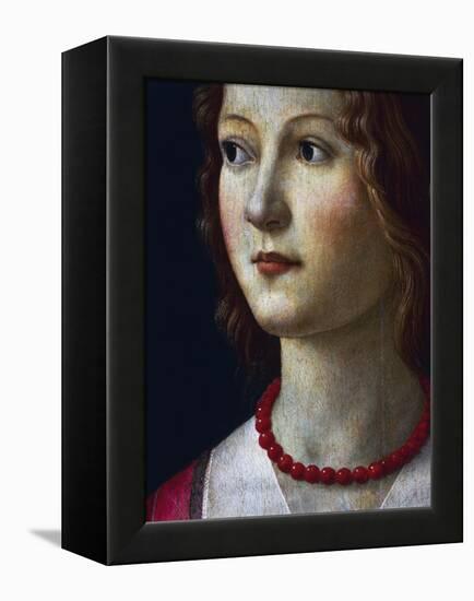 Portrait of a Young Girl, 1485-Domenico Ghirlandaio-Framed Premier Image Canvas