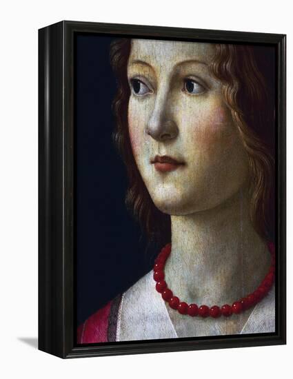 Portrait of a Young Girl, 1485-Domenico Ghirlandaio-Framed Premier Image Canvas