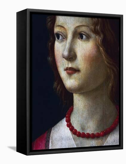 Portrait of a Young Girl, 1485-Domenico Ghirlandaio-Framed Premier Image Canvas