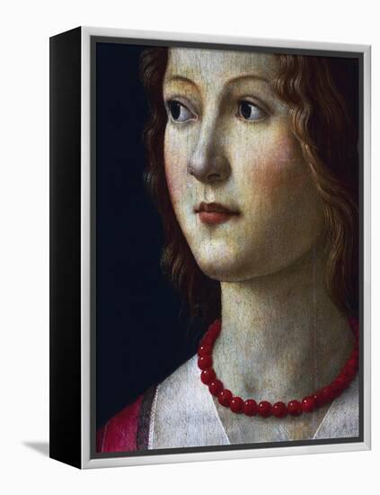 Portrait of a Young Girl, 1485-Domenico Ghirlandaio-Framed Premier Image Canvas