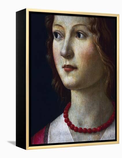 Portrait of a Young Girl, 1485-Domenico Ghirlandaio-Framed Premier Image Canvas