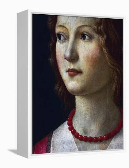 Portrait of a Young Girl, 1485-Domenico Ghirlandaio-Framed Premier Image Canvas
