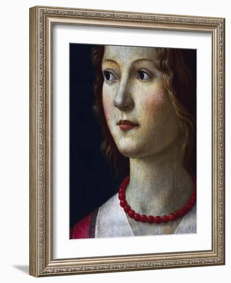 Portrait of a Young Girl, 1485-Domenico Ghirlandaio-Framed Giclee Print
