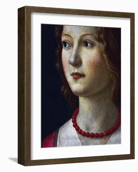 Portrait of a Young Girl, 1485-Domenico Ghirlandaio-Framed Giclee Print