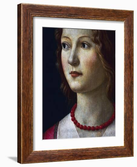 Portrait of a Young Girl, 1485-Domenico Ghirlandaio-Framed Giclee Print