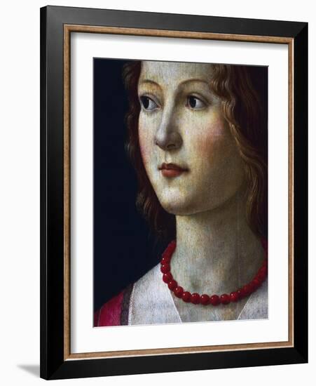 Portrait of a Young Girl, 1485-Domenico Ghirlandaio-Framed Giclee Print