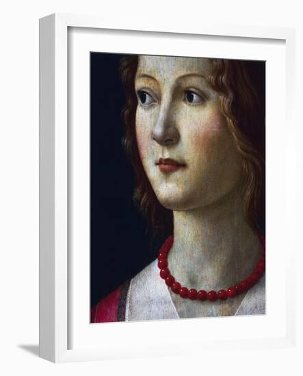 Portrait of a Young Girl, 1485-Domenico Ghirlandaio-Framed Giclee Print