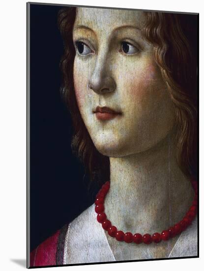 Portrait of a Young Girl, 1485-Domenico Ghirlandaio-Mounted Giclee Print