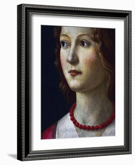 Portrait of a Young Girl, 1485-Domenico Ghirlandaio-Framed Giclee Print