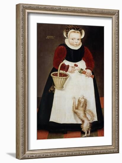 Portrait of a Young Girl, 1584-Hans Bock the Elder-Framed Giclee Print