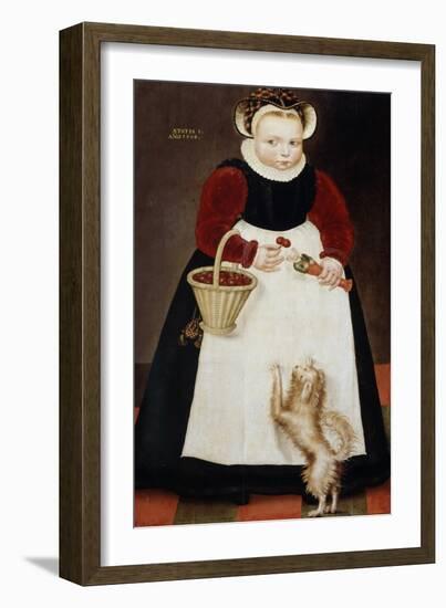 Portrait of a Young Girl, 1584-Hans Bock the Elder-Framed Giclee Print