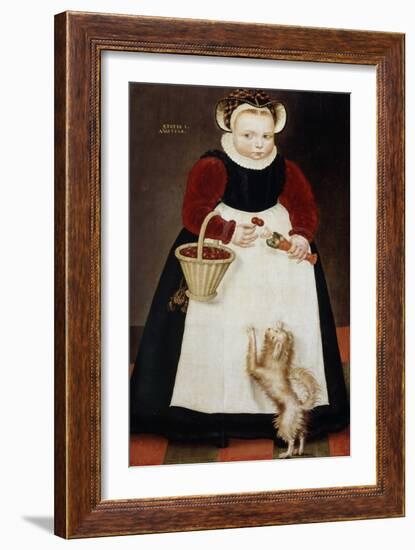 Portrait of a Young Girl, 1584-Hans Bock the Elder-Framed Giclee Print