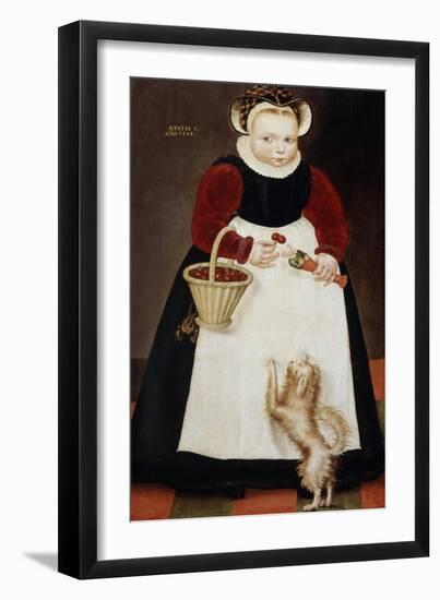 Portrait of a Young Girl, 1584-Hans Bock the Elder-Framed Giclee Print
