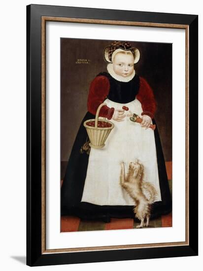 Portrait of a Young Girl, 1584-Hans Bock the Elder-Framed Giclee Print