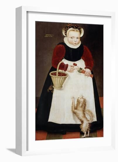 Portrait of a Young Girl, 1584-Hans Bock the Elder-Framed Giclee Print