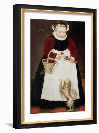 Portrait of a Young Girl, 1584-Hans Bock the Elder-Framed Giclee Print