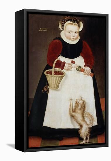 Portrait of a Young Girl, 1584-Hans Bock the Elder-Framed Premier Image Canvas