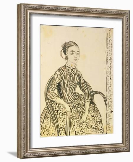 Portrait of a Young Girl, 1888-Vincent van Gogh-Framed Giclee Print