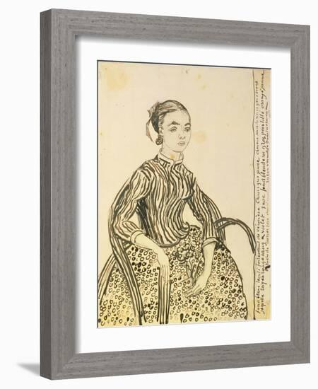 Portrait of a Young Girl, 1888-Vincent van Gogh-Framed Giclee Print