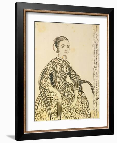 Portrait of a Young Girl, 1888-Vincent van Gogh-Framed Giclee Print