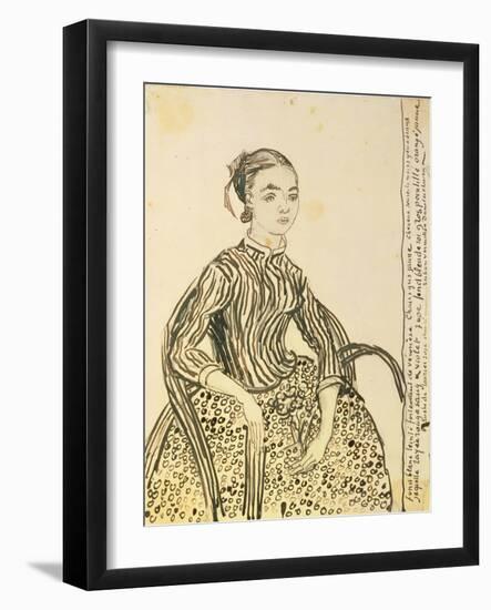 Portrait of a Young Girl, 1888-Vincent van Gogh-Framed Giclee Print