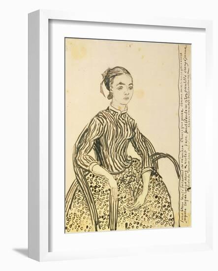 Portrait of a Young Girl, 1888-Vincent van Gogh-Framed Giclee Print