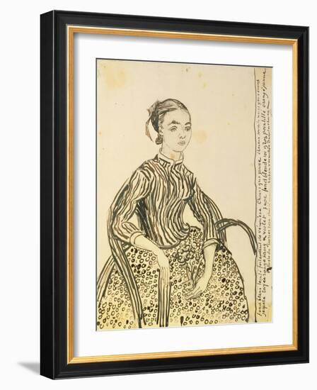 Portrait of a Young Girl, 1888-Vincent van Gogh-Framed Giclee Print