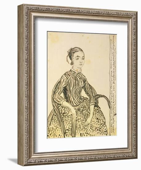 Portrait of a Young Girl, 1888-Vincent van Gogh-Framed Giclee Print