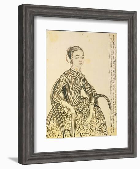 Portrait of a Young Girl, 1888-Vincent van Gogh-Framed Giclee Print