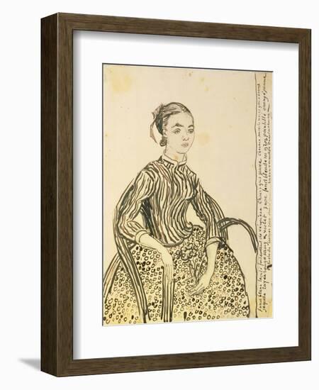 Portrait of a Young Girl, 1888-Vincent van Gogh-Framed Giclee Print