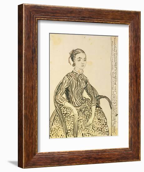 Portrait of a Young Girl, 1888-Vincent van Gogh-Framed Giclee Print