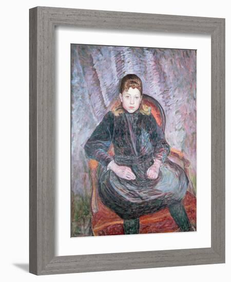Portrait of a Young Girl, 1910-Umberto Boccioni-Framed Giclee Print