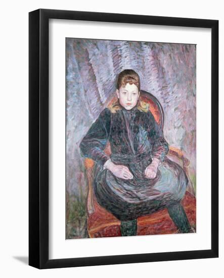 Portrait of a Young Girl, 1910-Umberto Boccioni-Framed Giclee Print