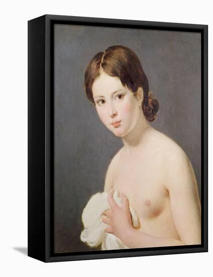 Portrait of a Young Girl. c. 1795-Jacques-Louis David-Framed Premier Image Canvas