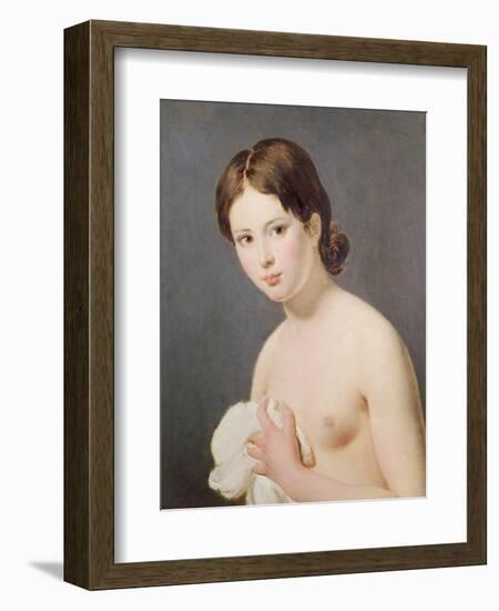 Portrait of a Young Girl. c. 1795-Jacques-Louis David-Framed Giclee Print