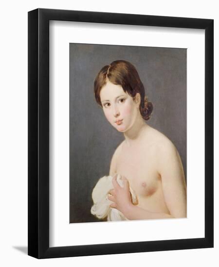 Portrait of a Young Girl. c. 1795-Jacques-Louis David-Framed Giclee Print