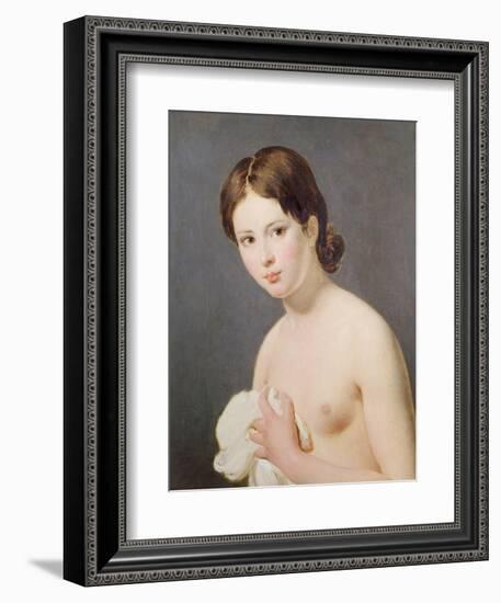 Portrait of a Young Girl. c. 1795-Jacques-Louis David-Framed Giclee Print