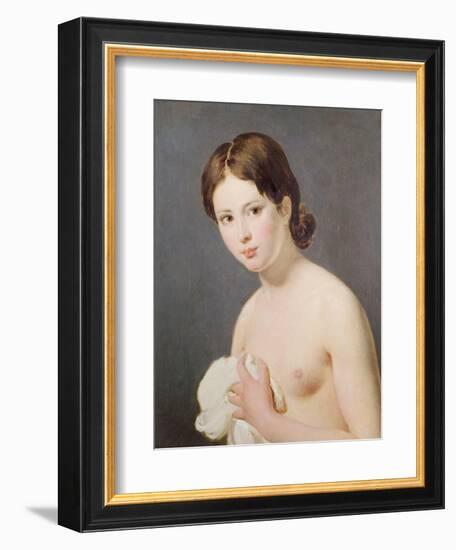 Portrait of a Young Girl. c. 1795-Jacques-Louis David-Framed Giclee Print