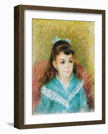 Portrait of a Young Girl (Elisabeth Maîtr), 1879-Pierre-Auguste Renoir-Framed Giclee Print