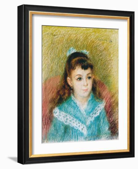 Portrait of a Young Girl (Elisabeth Maîtr), 1879-Pierre-Auguste Renoir-Framed Giclee Print