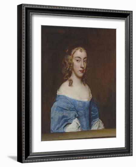 Portrait of a Young Girl in a Blue Dress-Sir Peter Lely-Framed Giclee Print