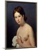 Portrait of a Young Girl. Painting by Jacques Louis David (1748-1825), 19Th Century. Reims, Museum-Jacques Louis David-Mounted Giclee Print
